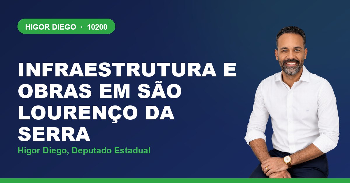 Infraestrutura e Obras em São Lourenço da Serra, com Higor Diego, deputado estadual 10200