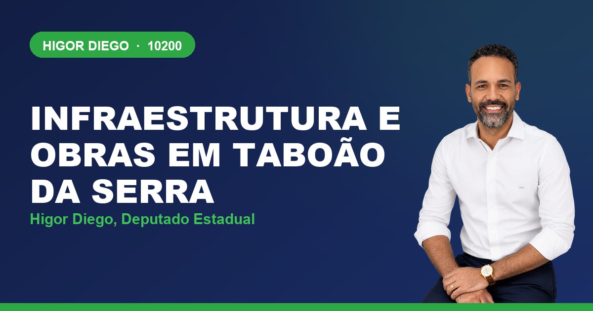 Infraestrutura e Obras em Taboão da Serra, com Higor Diego, deputado estadual 10200
