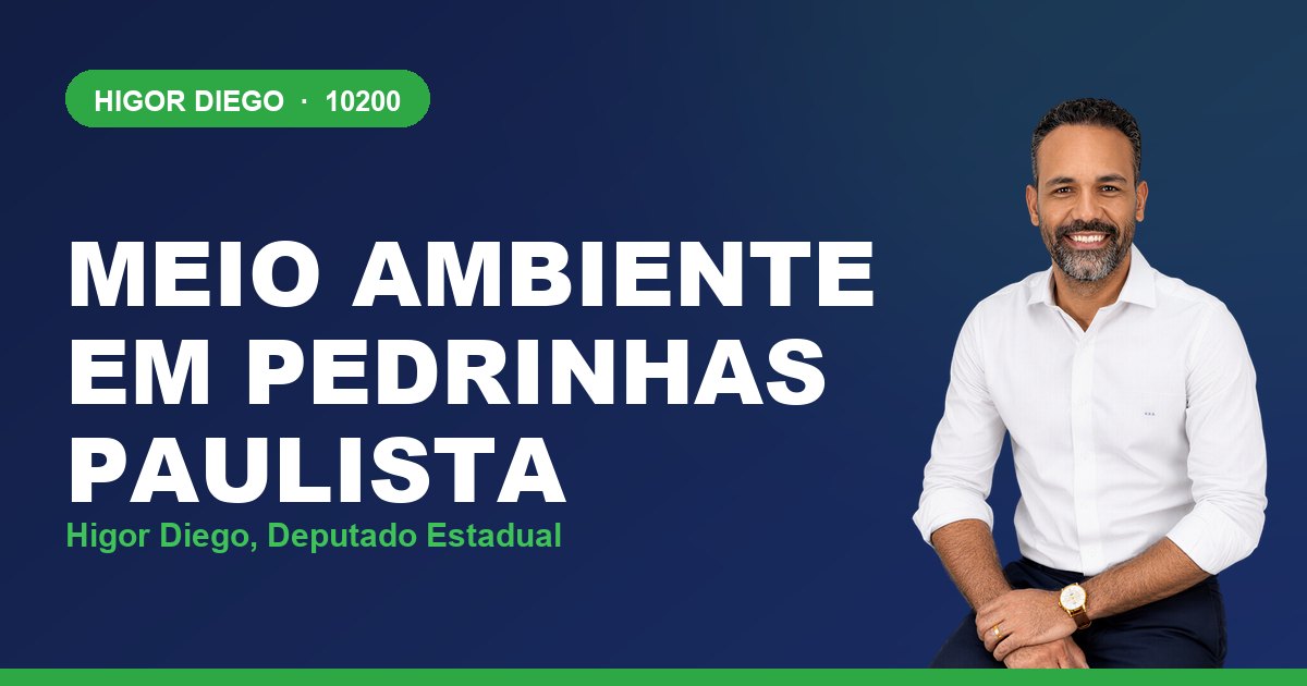 Meio Ambiente em Pedrinhas Paulista, com Higor Diego, deputado estadual 10200