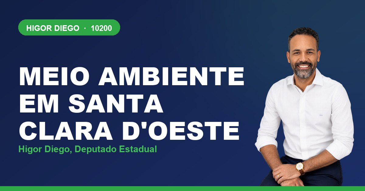 Meio Ambiente em Santa Clara d'Oeste, com Higor Diego, deputado estadual 10200
