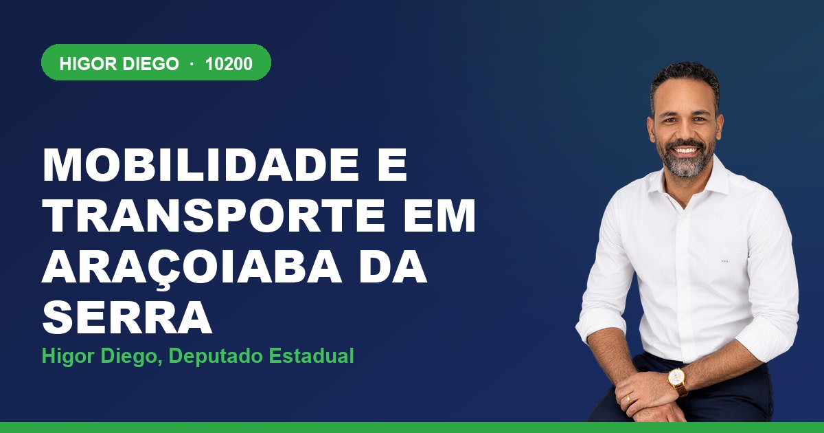 Mobilidade e Transporte em Araçoiaba da Serra, com Higor Diego, deputado estadual 10200