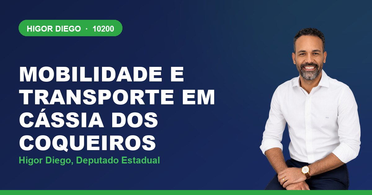 Mobilidade e Transporte em Cássia dos Coqueiros, com Higor Diego, deputado estadual 10200