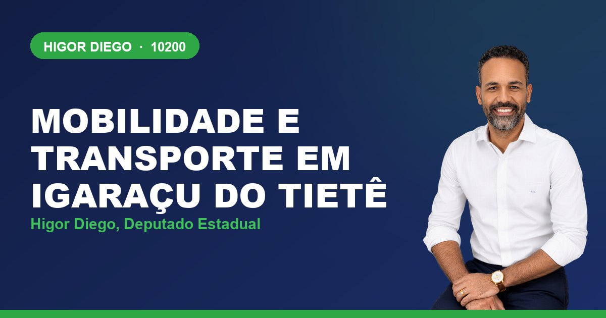 Mobilidade e Transporte em Igaraçu do Tietê, com Higor Diego, deputado estadual 10200
