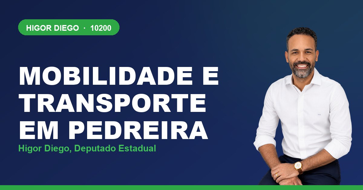 Mobilidade e Transporte em Pedreira, com Higor Diego, deputado estadual 10200