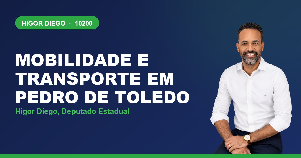 Mobilidade e Transporte em Pedro de Toledo, com Higor Diego, deputado estadual 10200