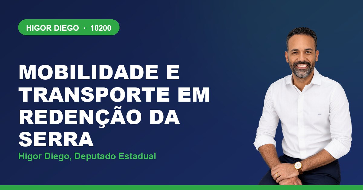 Mobilidade e Transporte em Redenção da Serra, com Higor Diego, deputado estadual 10200