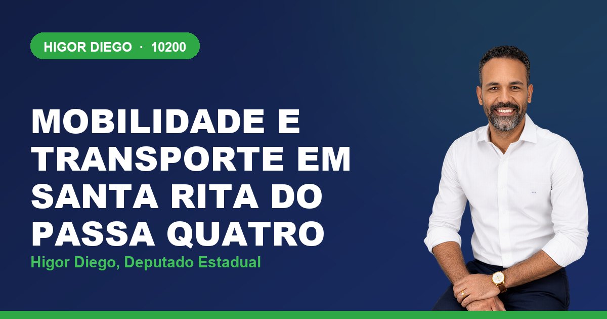 Mobilidade e Transporte em Santa Rita do Passa Quatro, com Higor Diego, deputado estadual 10200
