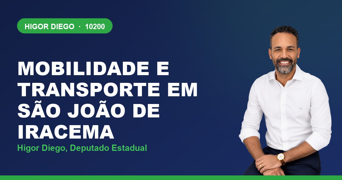 Mobilidade e Transporte em São João de Iracema, com Higor Diego, deputado estadual 10200