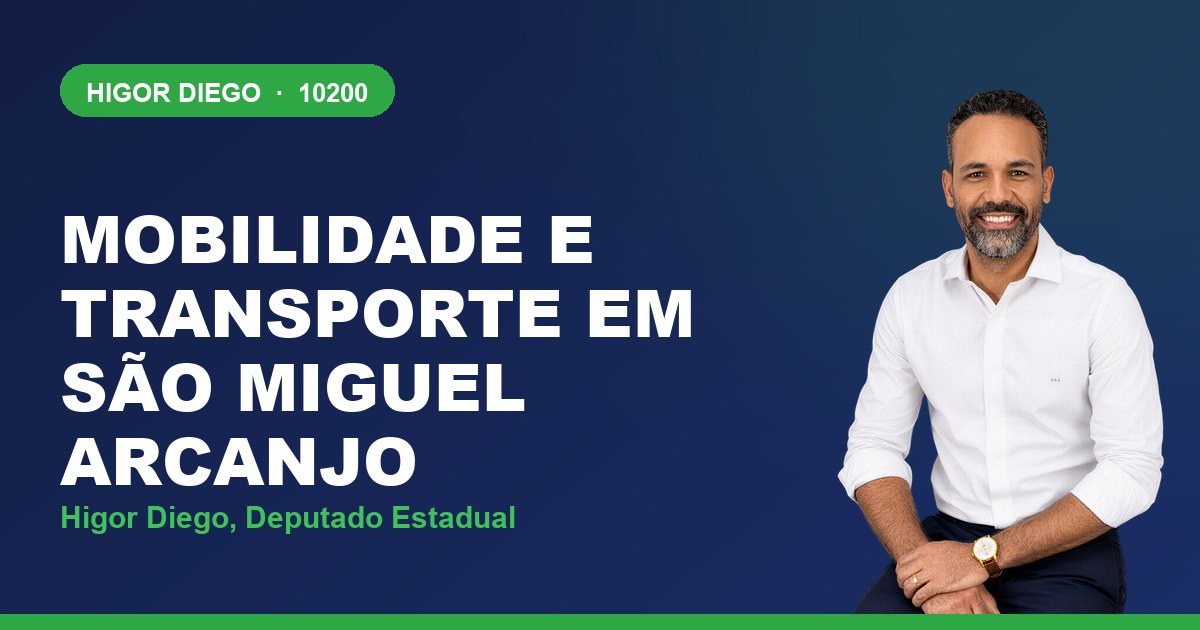 Mobilidade e Transporte em São Miguel Arcanjo, com Higor Diego, deputado estadual 10200