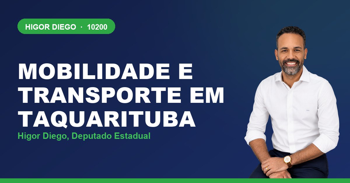 Mobilidade e Transporte em Taquarituba, com Higor Diego, deputado estadual 10200
