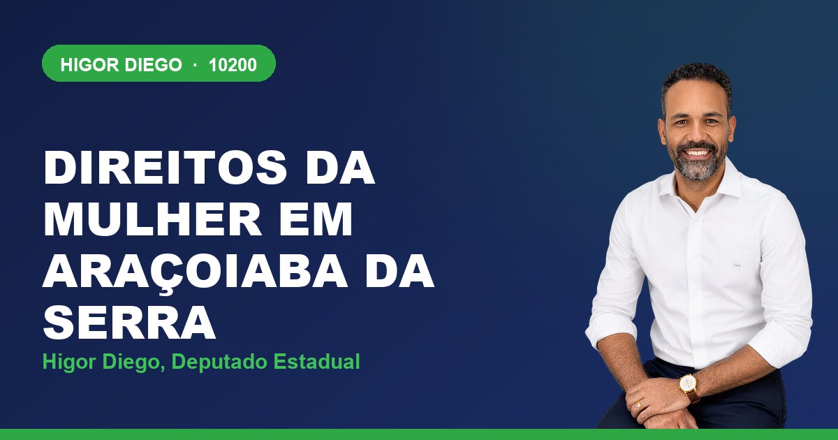 Direitos da Mulher em Araçoiaba da Serra, com Higor Diego, deputado estadual 10200