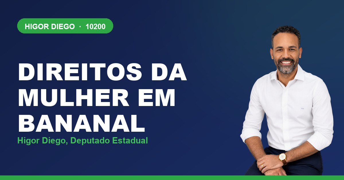 Direitos da Mulher em Bananal, com Higor Diego, deputado estadual 10200