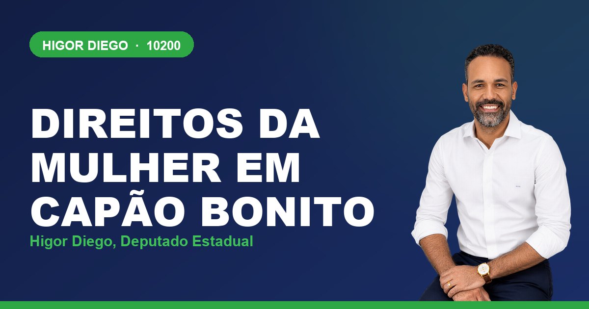 Direitos da Mulher em Capão Bonito, com Higor Diego, deputado estadual 10200
