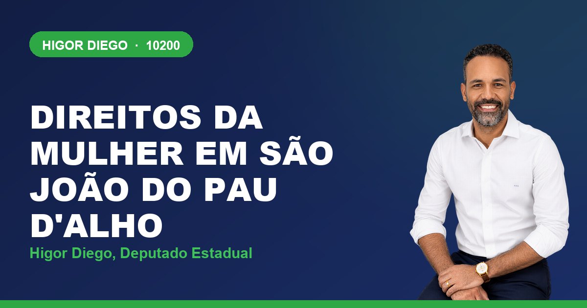 Direitos da Mulher em São João do Pau d'Alho, com Higor Diego, deputado estadual 10200