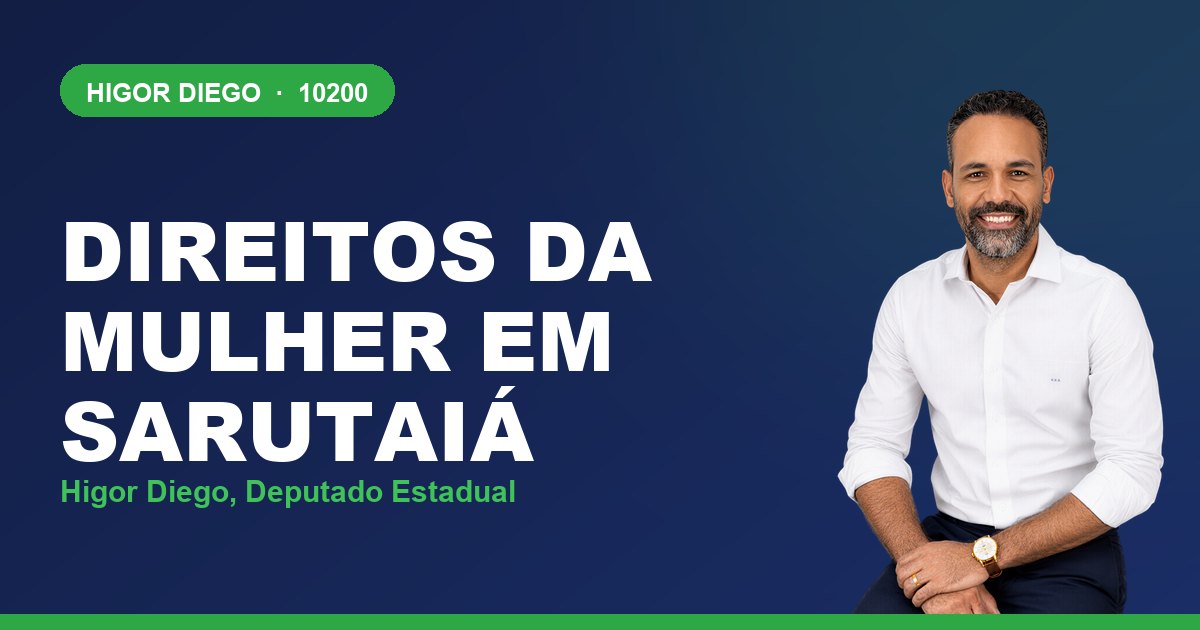 Direitos da Mulher em Sarutaiá, com Higor Diego, deputado estadual 10200