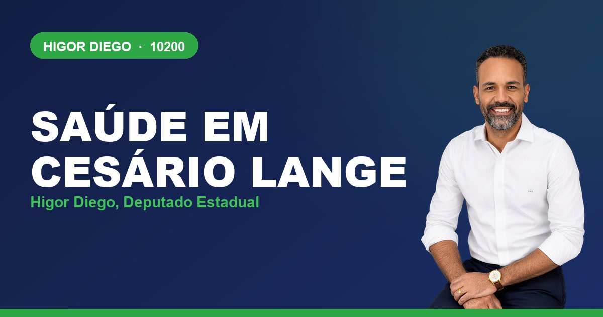 Saúde em Cesário Lange, com Higor Diego, deputado estadual 10200