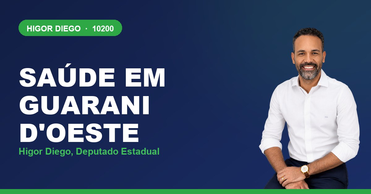 Saúde em Guarani d'Oeste, com Higor Diego, deputado estadual 10200