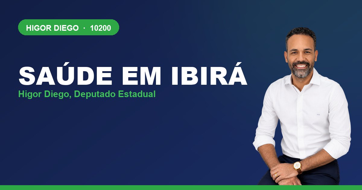 Saúde em Ibirá, com Higor Diego, deputado estadual 10200