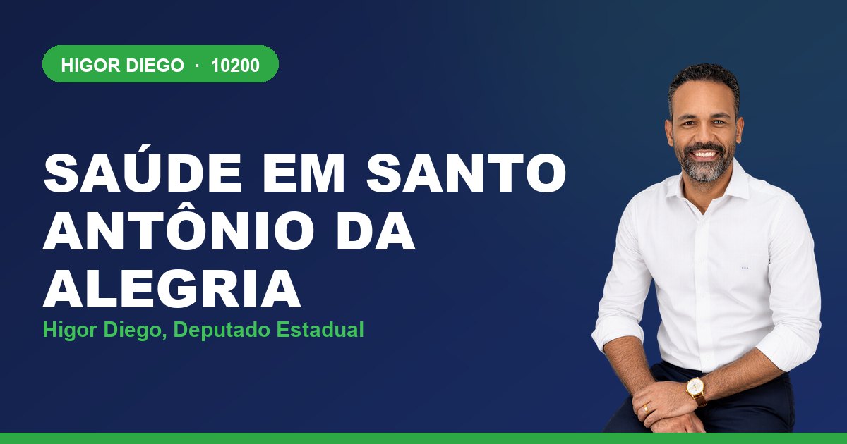 Saúde em Santo Antônio da Alegria, com Higor Diego, deputado estadual 10200