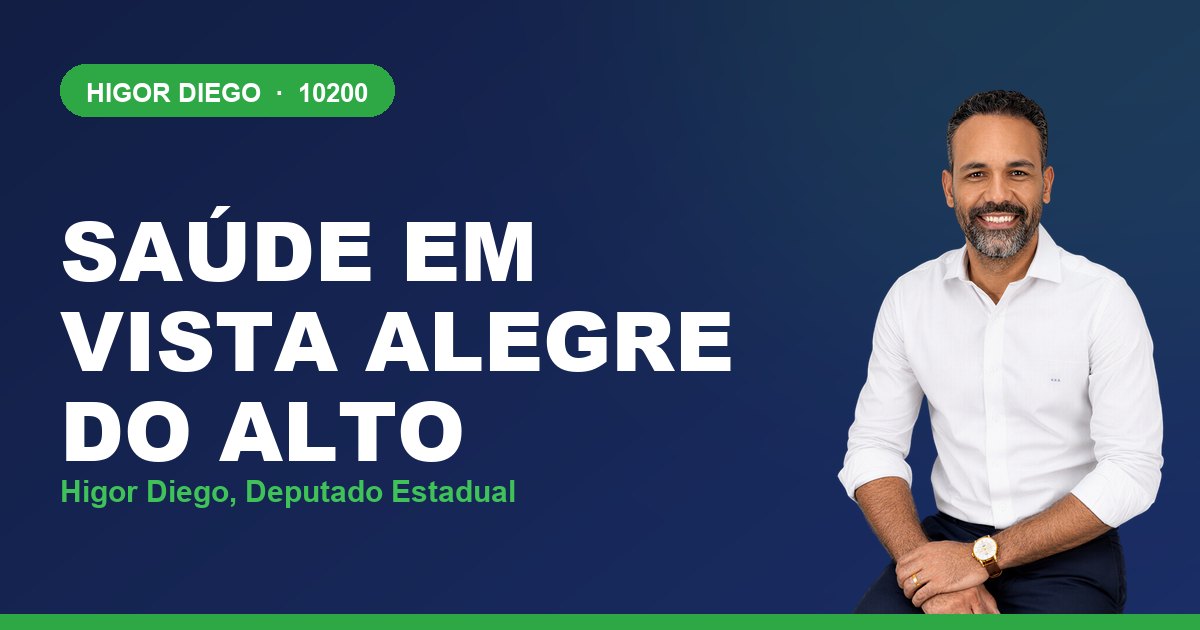 Saúde em Vista Alegre do Alto, com Higor Diego, deputado estadual 10200