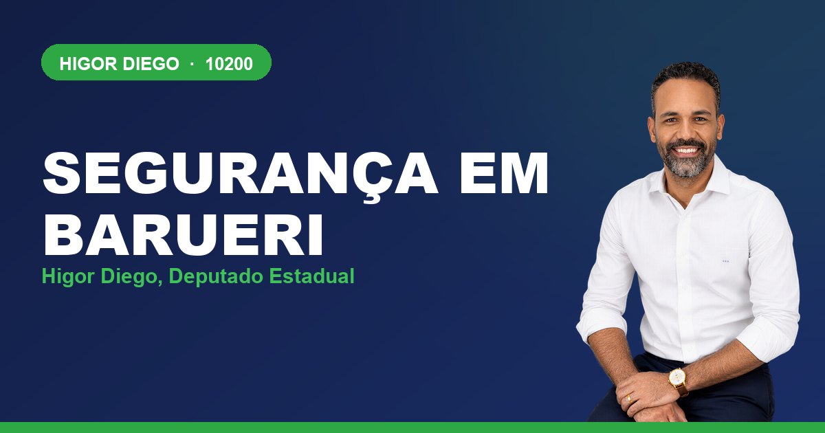 Segurança em Barueri, com Higor Diego, deputado estadual 10200