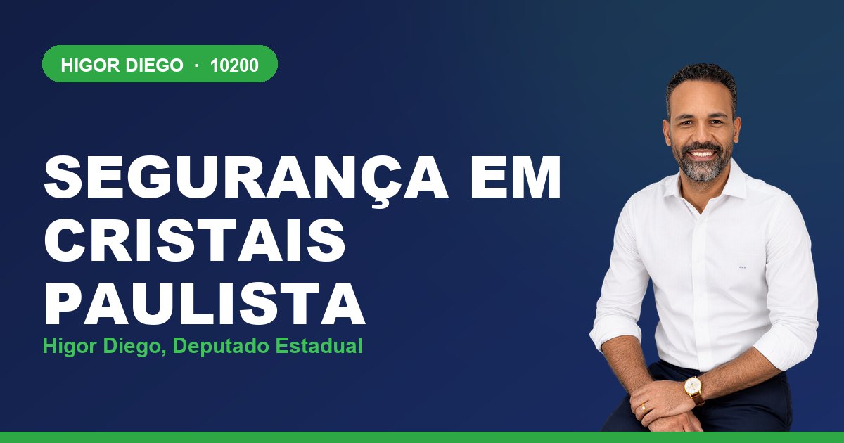 Segurança em Cristais Paulista, com Higor Diego, deputado estadual 10200