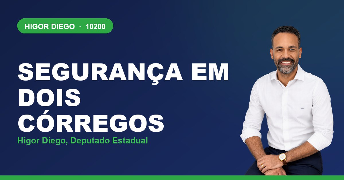 Segurança em Dois Córregos, com Higor Diego, deputado estadual 10200