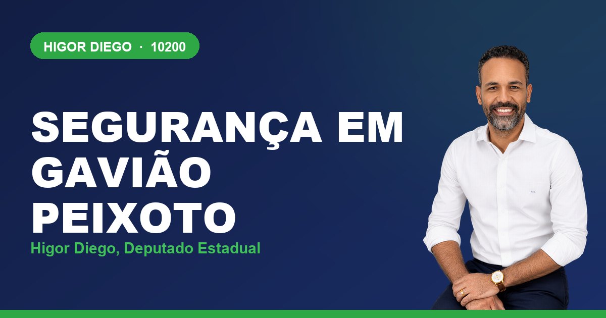 Segurança em Gavião Peixoto, com Higor Diego, deputado estadual 10200