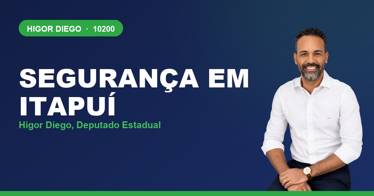Segurança em Itapuí, com Higor Diego, deputado estadual 10200