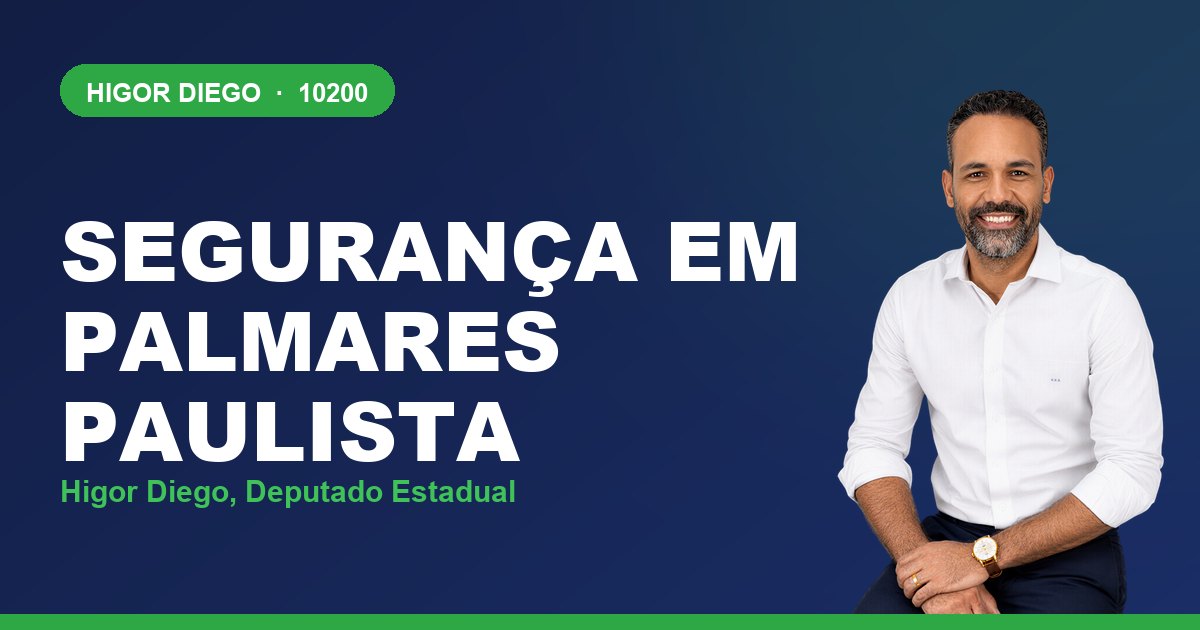 Segurança em Palmares Paulista, com Higor Diego, deputado estadual 10200
