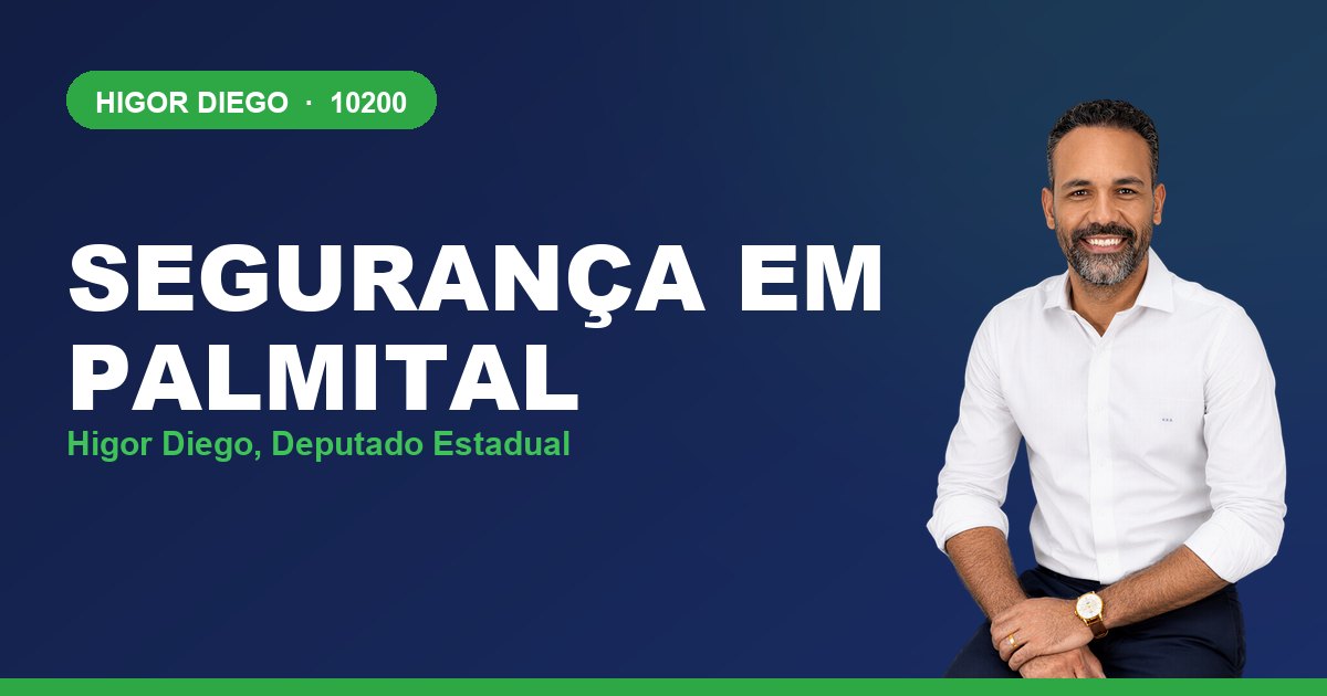 Segurança em Palmital, com Higor Diego, deputado estadual 10200