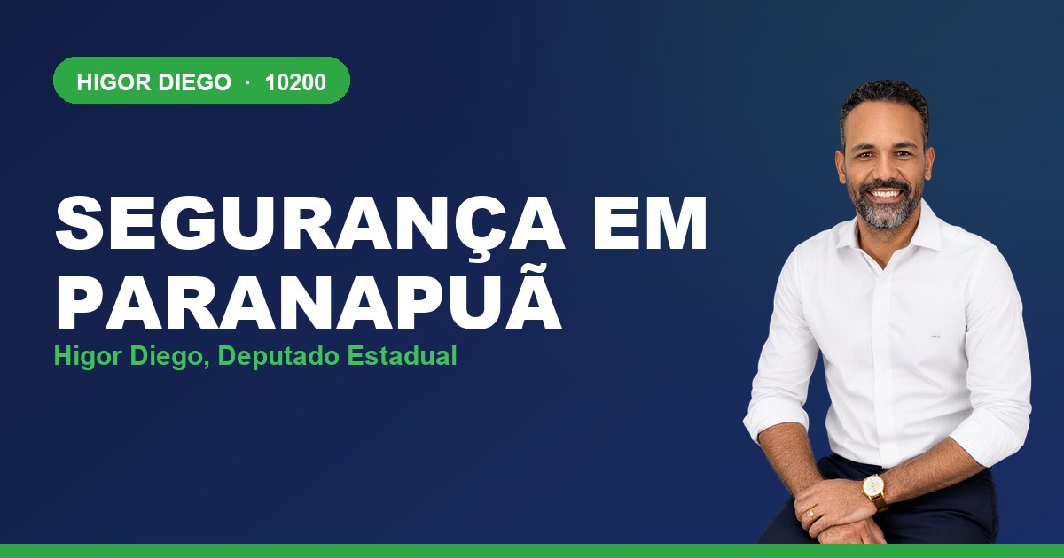 Segurança em Paranapuã, com Higor Diego, deputado estadual 10200