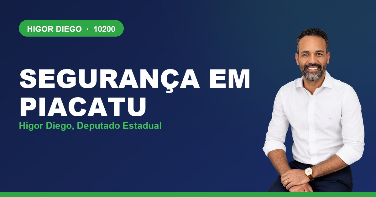Segurança em Piacatu, com Higor Diego, deputado estadual 10200