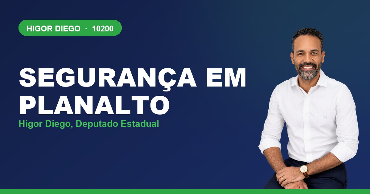 Segurança em Planalto, com Higor Diego, deputado estadual 10200