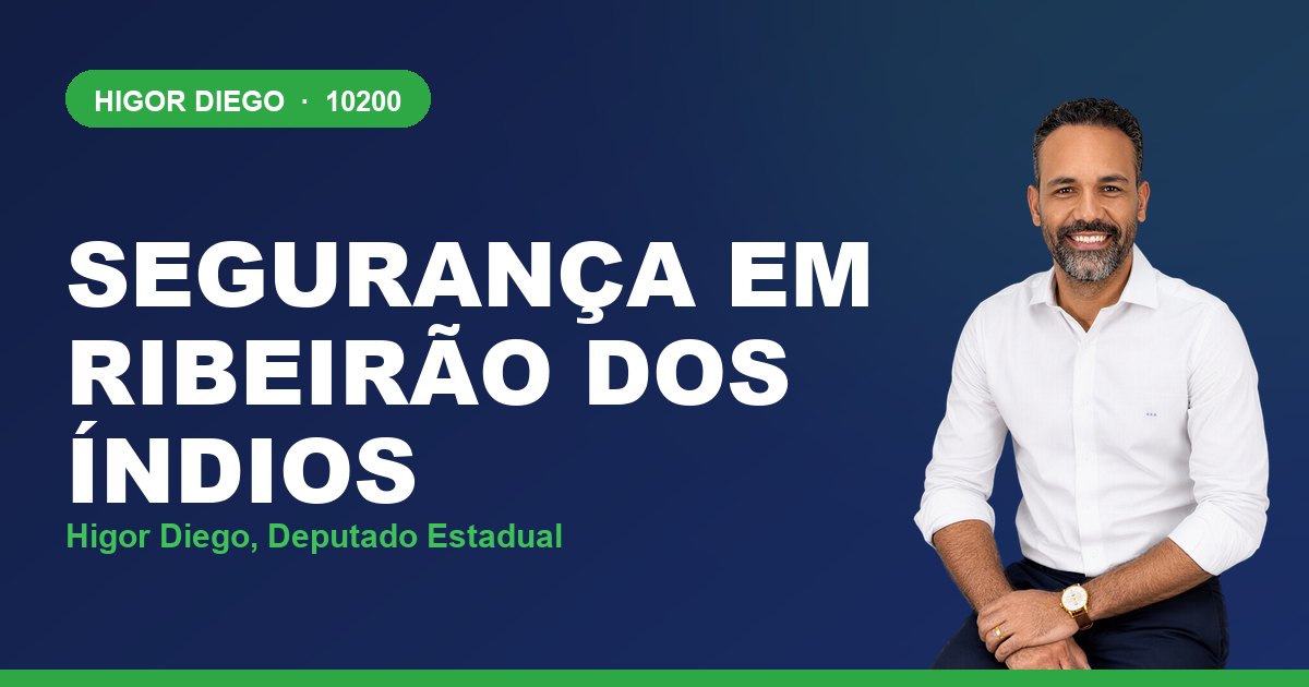 Segurança em Ribeirão dos Índios, com Higor Diego, deputado estadual 10200