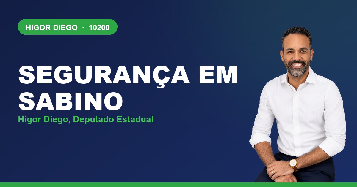 Segurança em Sabino, com Higor Diego, deputado estadual 10200