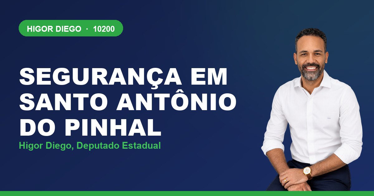 Segurança em Santo Antônio do Pinhal, com Higor Diego, deputado estadual 10200