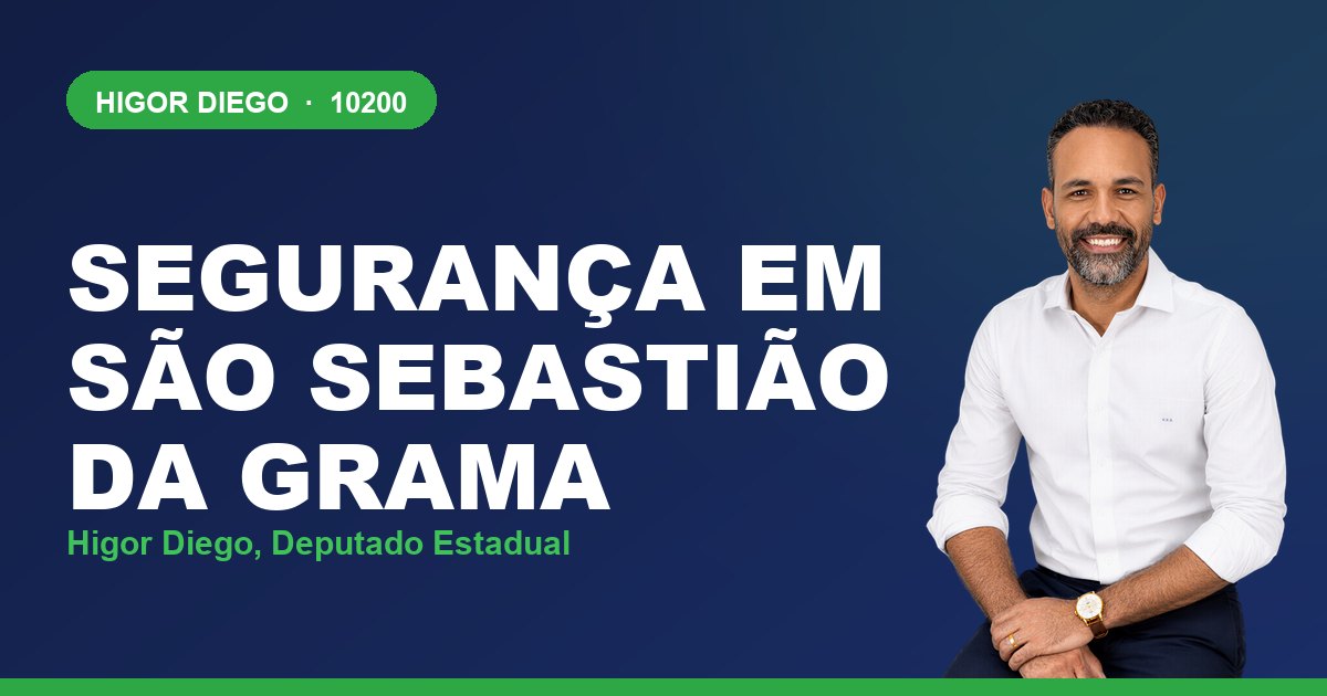Segurança em São Sebastião da Grama, com Higor Diego, deputado estadual 10200