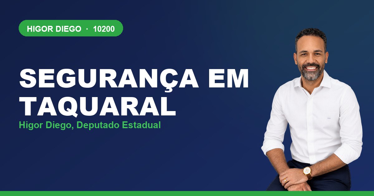 Segurança em Taquaral, com Higor Diego, deputado estadual 10200