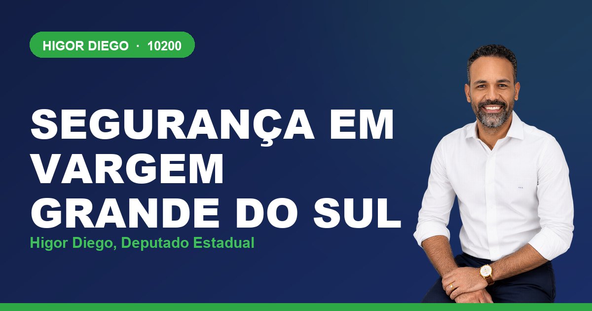 Segurança em Vargem Grande do Sul, com Higor Diego, deputado estadual 10200